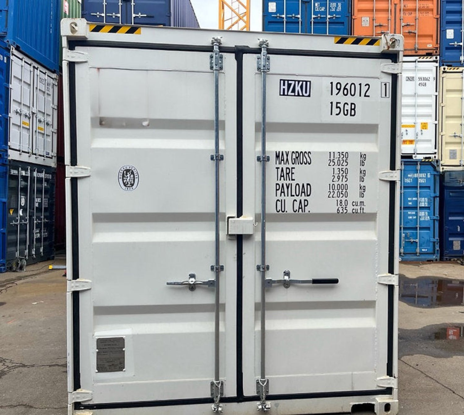 10 voet hoge kubus zeecontainer – IICL-standaard wit