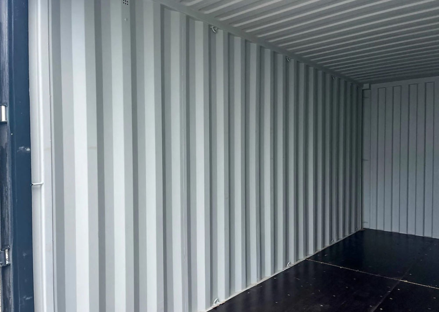 20 voet hoge kubus zeecontainer grijs