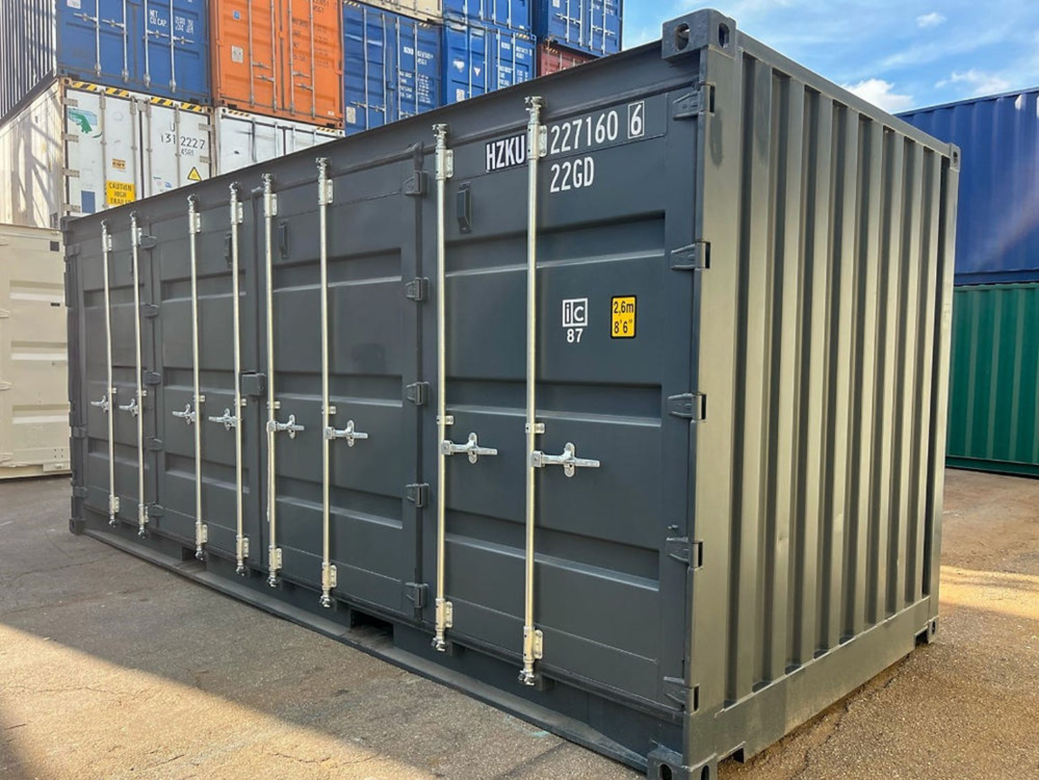 20ft zijdeurcontainer – IICL-standaard