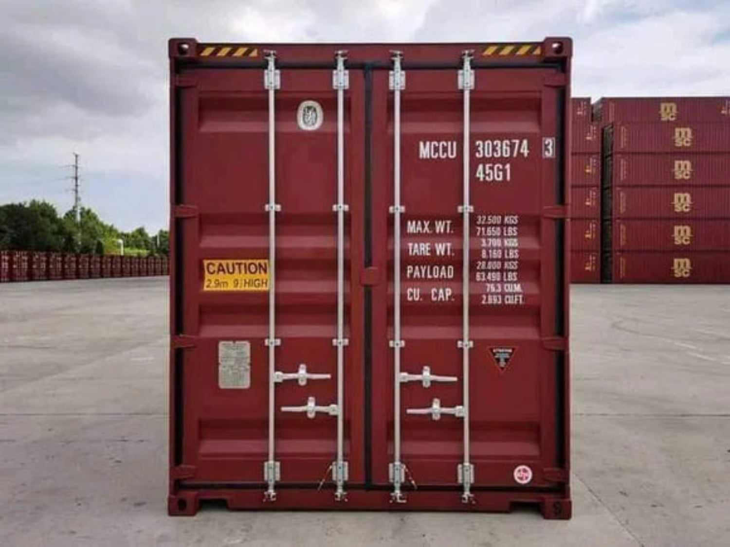 40-voet zeecontainer HC