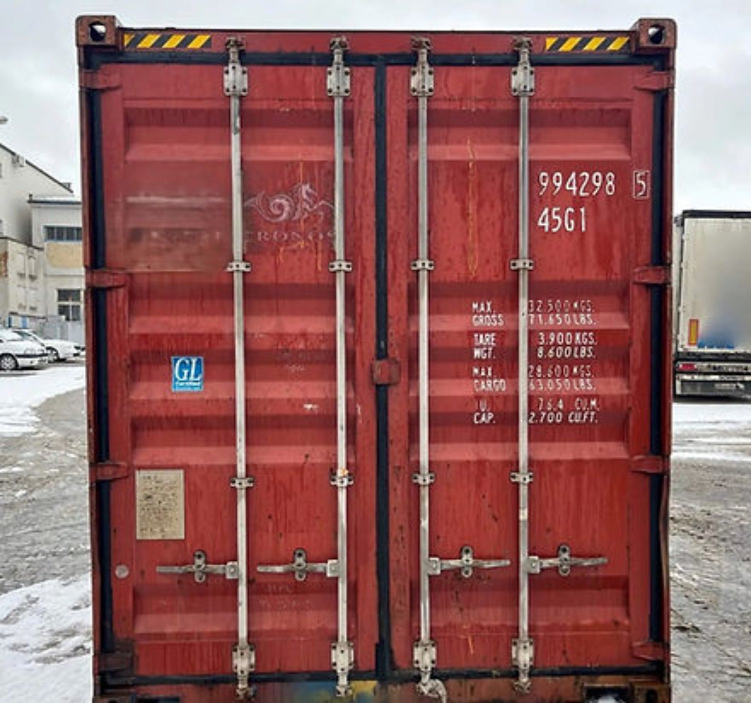Gebruikte 10-voet zeecontainer